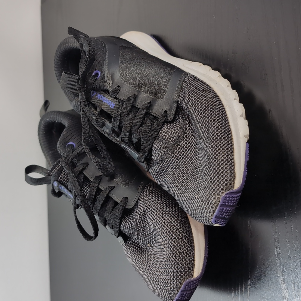 Reebok Print Athlux Shatr Running Shoes Black Purple CN5928 , Women, Size 8